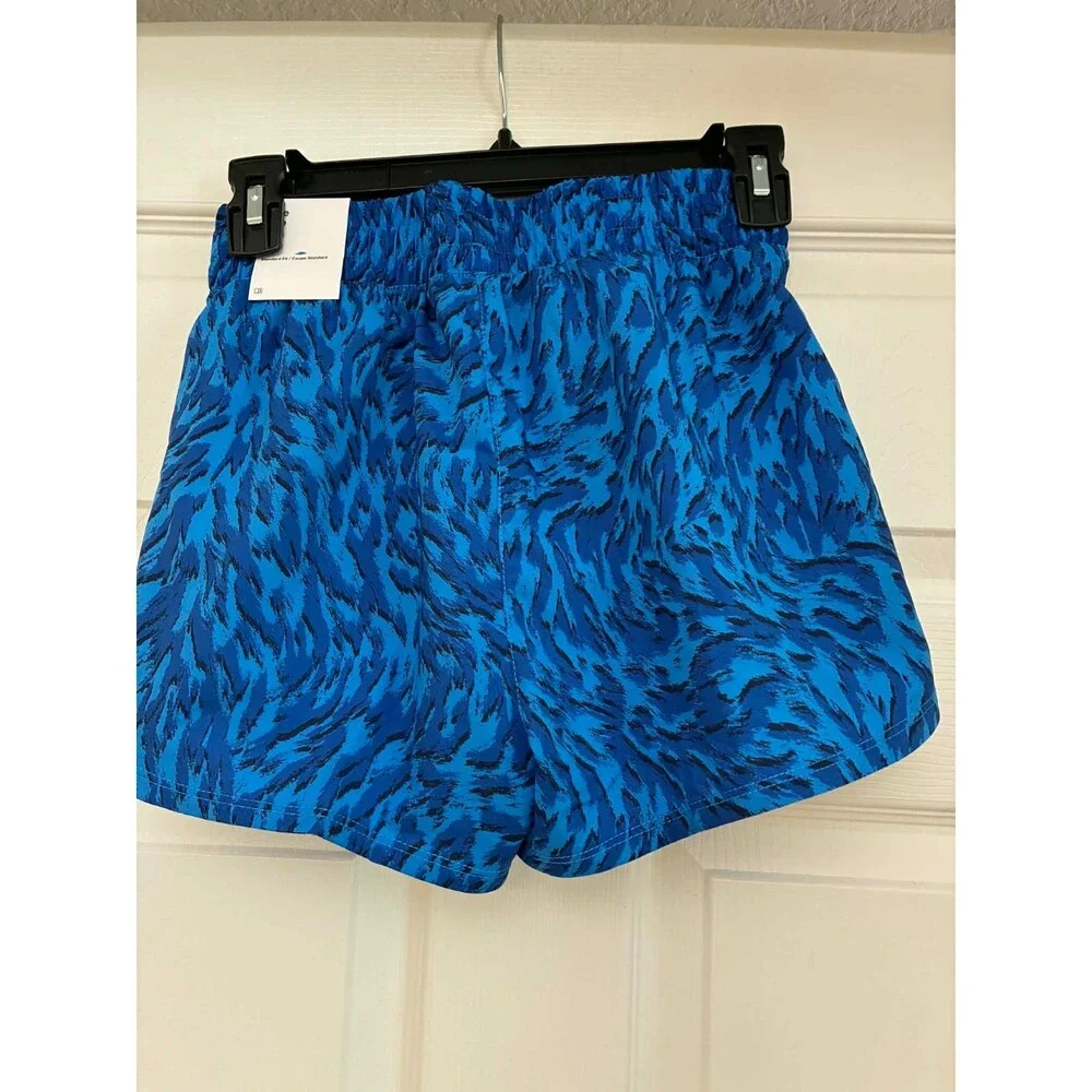 Nike‎ Kids Training Shorts Youth Medium Blue Black Athletic Dri-Fit NWT